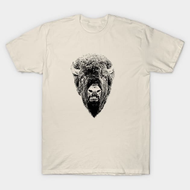 Bison head T-Shirt by Guardi